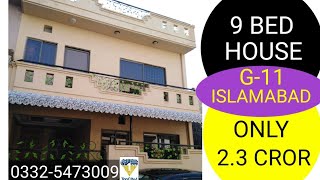 4.5 Marla Beautiful House For Sale In G-11 Islamabad. Property. Reasonable Prices. 25x40 House