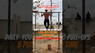 7 day pull-ups Challenge #shorts #challenge #fitness #pullups