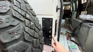 Fix For Broken Tire Rack Ford Econoline Series Vans #vanbuild #4x4van