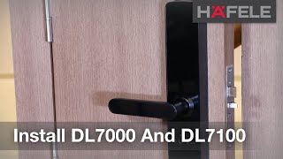 Häfele Installation Digital Door Lock DL7000 And DL7100