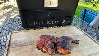 Half Chicken on the Portable Pit Boss Charcoal Grill