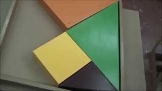 Giant Cardboard Tangram