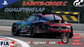 Gran Turismo 7 | Circuit de Sainte-Croixe C Track Guide (engine sound DEC'23) | Toyota GR Supra Gr.3