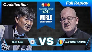 Qualification - Choong bok LEE vs Roland FORTHOMME (73rd World Championship 3-Cushion)