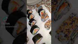 سوشي بطريقة سهلة  # sushi #