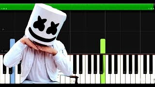 Marshmello - Alone  -  Easy Piano Music