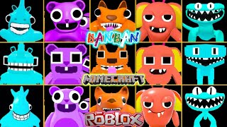 GARTEN OF BANBAN 4 ALL JUMPSCARES || MINECRAFT VS BANBAN 4 VS ROBLOX || ALL NEW BOSSES