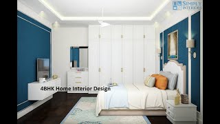 4BHK Home Interior Design | Cost of Interior Design for 4bhk | Interior Design for 4bhk flat