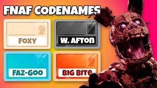 CUSTOM *FNAF* CODENAMES LIVE