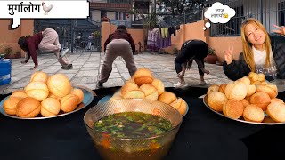 Spicy Panipuri Challenge |पनिस्मेन्टले पाधै फुस्क्यो🤣| Spicy Golgappa challenge with murga punis🐓