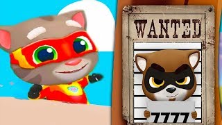 Talking  Tom Hero Dash.  Анджела против стреляющих Енотов. Говорящий Том Погоня Героев