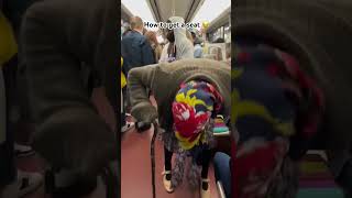 How to get a seat #youtubeshorts #shorts #subway