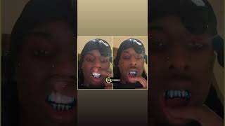 Playboi Carti shows off new grill 😬 #viral #rap #rapmusic #hiphop