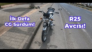 İlk Defa CG Sürdüm! - R25 Deldim Mi? - Gaziantep Sokaklarında İlk Defa Motosiklet Sürdüm!