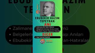 Ebubekir Hazım Tepayran #ayt #edebiyathocam #yks #edebiyat #hafızateknikleriyleedebiyat #aytedebiyat