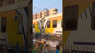 The rcf memu again crossing through the level crossing #train #indianrailways #railway