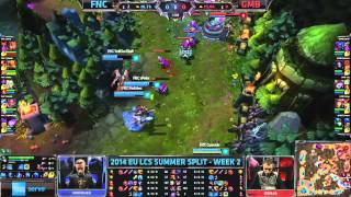 FNC vs GMB   2014 EU LCS Summer W2D1