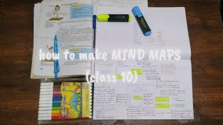 How to make SCIENCE MIND MAPS (class 10 CBSE)📚Simple and Effective method