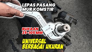 KUNCI KOMSTIR MODEL BARU !! GRIP ON ADJUSTABLE HOOK SPANNER CR60 LEBIH UNIVERSAL 35-105 MM !!