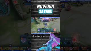 Moments Novaria Savage Sampai Base Lawan | Form Subscriber #ranitsgaming #savagemlbb #mlbb