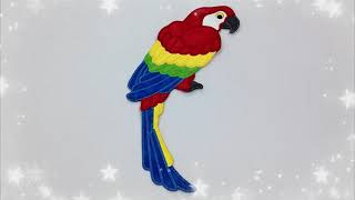 Large Applique Parrot -  By Kreative Kiwi