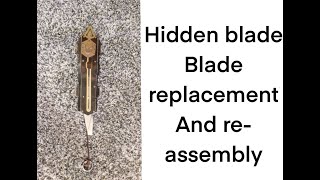 Assassins creed metal hidden blade | metal blade replacement tutorial