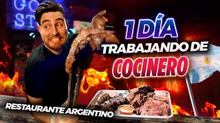 1 DÍA TRABAJANDO de COCINERO en RESTAURANTE ARGENTINO 🥩🇦🇷