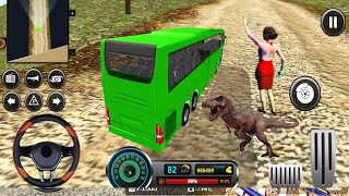 Uphill off-road bus driving simulator #09 - Passenger Heavy Bus Driving - Best Android Gameplay