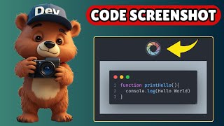 How to Take Screenshot of Code in Visual Studio Code