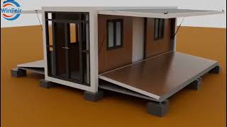 Installation expandable container house-starter edition