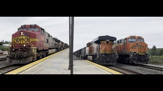 (FIRST 4K VIDEO!) BNSF 736 passes Stanwood, WA.