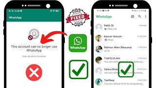 Kako popraviti Ovaj račun više ne može koristiti WhatsApp Problem (100% radi)