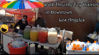 Walk Thru the Toy District in Downtown Los Angeles 🇺🇸 (4K) Virtual Walk