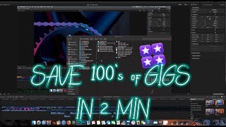 SAVE 100's of GIGS - FCPX Quick Tip Tutorial