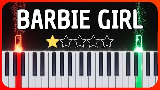 Barbie Girl - Aqua - Easy Piano Tutorial + Sheet Music