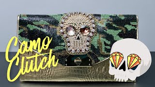 DIY | Rhinestone Camo Clutch | BellaGemaNails