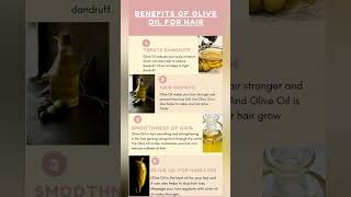 Benefits of olive oil for hair #shorts