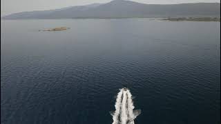 Approaching Diaporos island in Halkidiki