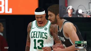 CELTICS VS SPURS ! 5V5 XBOX ONE GAMEPLAY 4TH QUARTER 17 POINT COMEBACK! FULL GAME FRIDAY