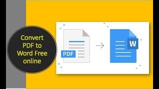 How To Convert PDF to Microsoft Word online free without software