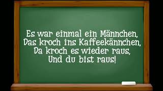 Немецкая считалка "Es war einmal ein Männchen..." (перевод в описании)