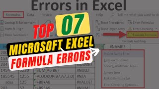 Excel Formula Errors ? Function Errors In Microsoft Excel 2021