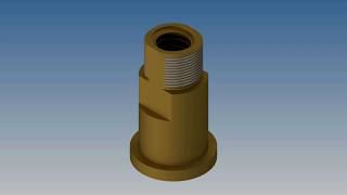 Autodesk Inventor 2019 exercise model-Cast Valve Stem Bush