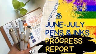 Progress Report June - July 2023: 🖋 #inkrainbow23 🌈 | #03 What's my favorite pair? #currentlyinked