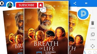 Breath of Life Movie Poster Design in Pixellab