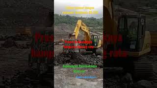 cara excavator Sumitomo SH 210 menghampar batu