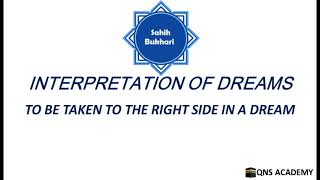 Bukhari 91-36: To be taken to the right side in a dream - Hadith No: 7030-7031/7563