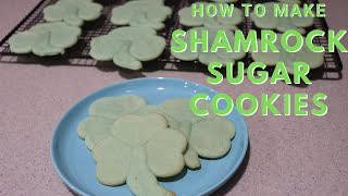 Shamrock Sugar Cookies