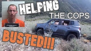 RECOVERY - HELPING THE COPS - Stolen Jeep Crash