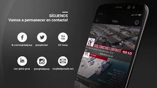 Aplicación ESC Group disponible en teléfonos iOS y Android